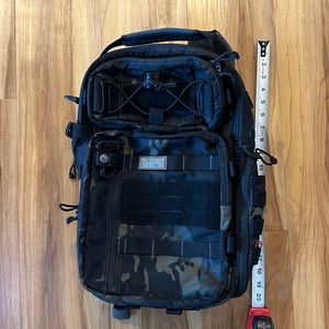 Vanquest Trident 21L Multicam Black Backpack with Molle and Laptop Sleeve